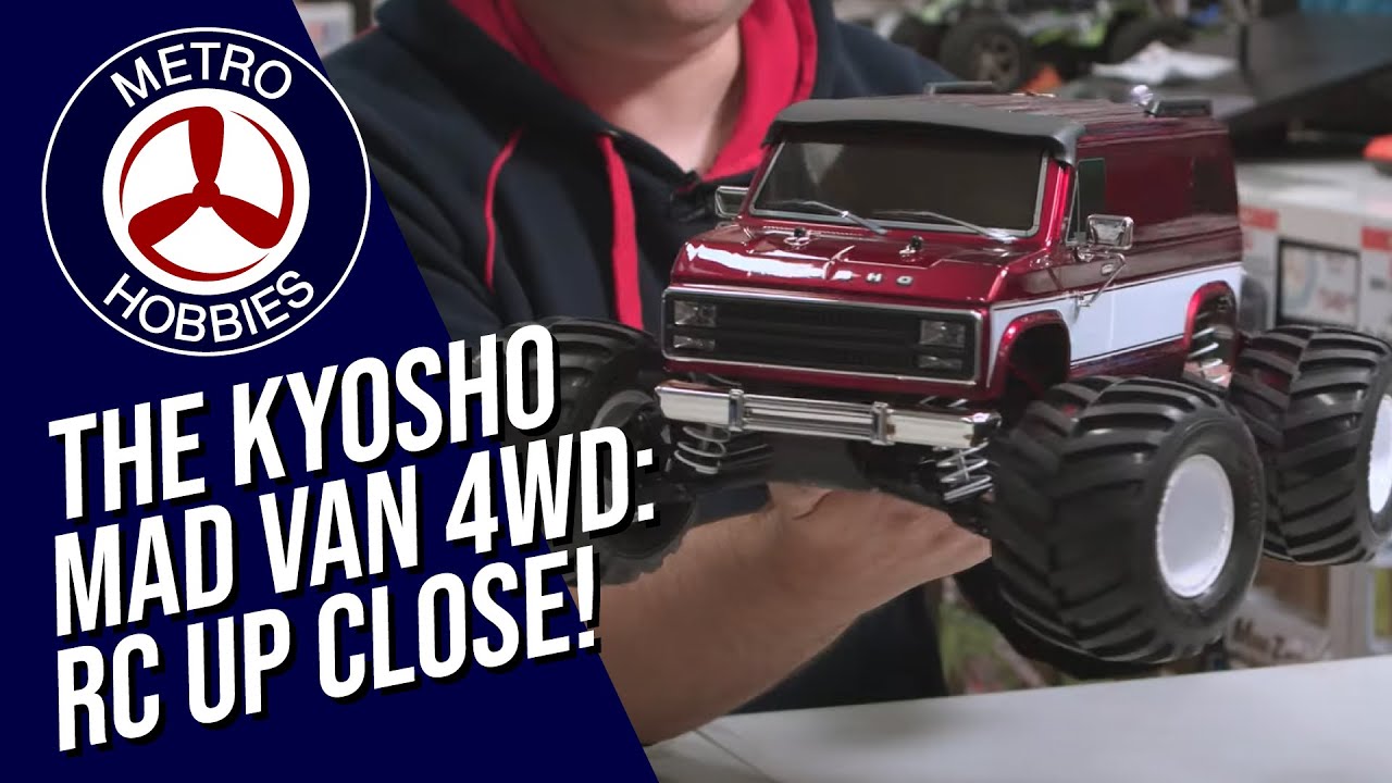 The Kyosho 1/10 Mad Van 4WD RC: Radio Control Up Close - YouTube