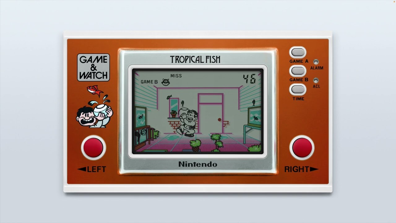 Nintendo Game & Watch - Tropical Fish (MAME) - YouTube