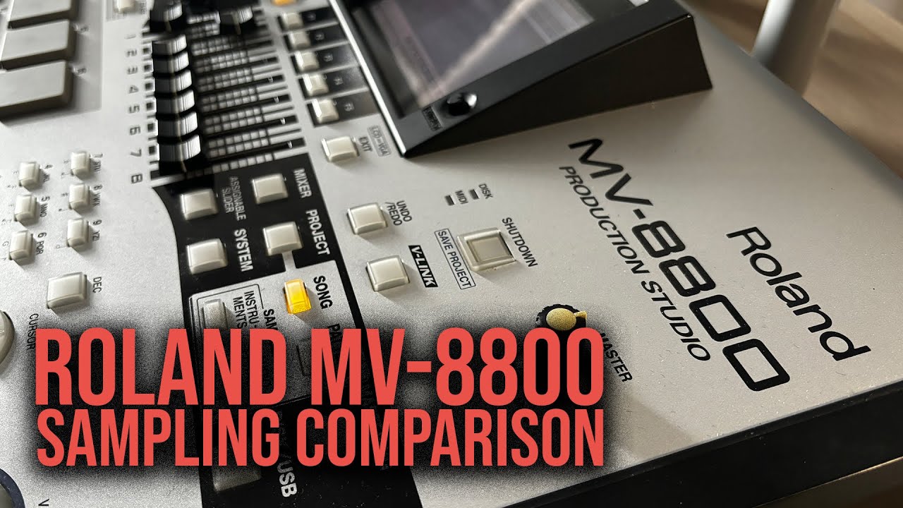 Roland MV-8800 - Sampling Comparison | #roland #mv8800 | - YouTube