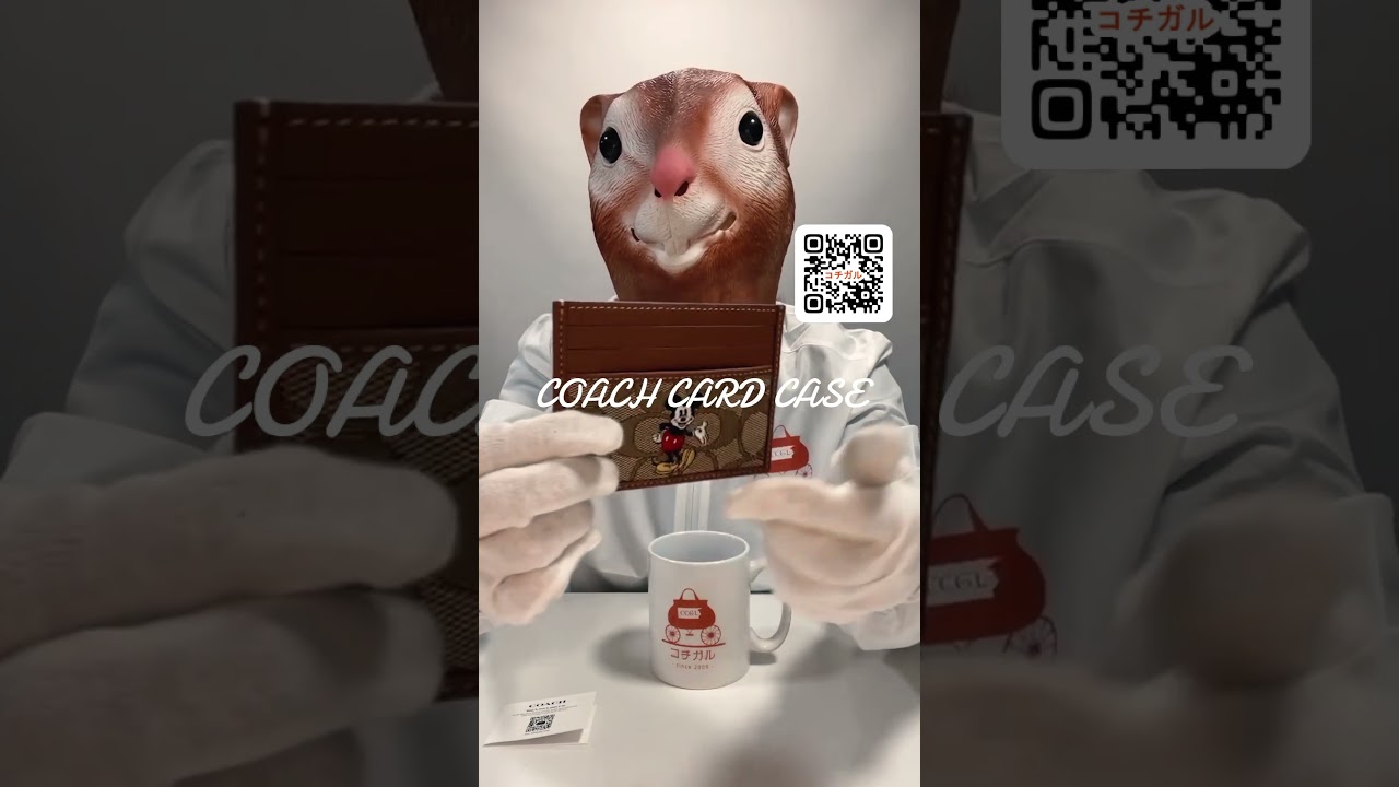 COACH】コーチ ディズニー ミッキー コラボ ジャガード レザー