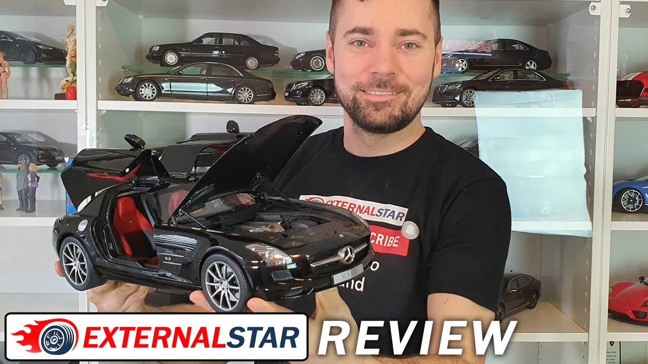 Unboxing: Mercedes-Benz SLS AMG Coupe Obsidian Black 1:12 Premium