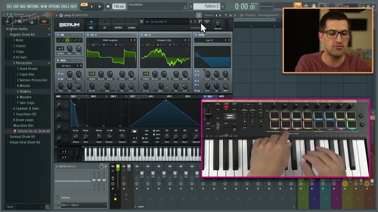 Serum VST - M-Audio Oxygen Pro FL Template - YouTube