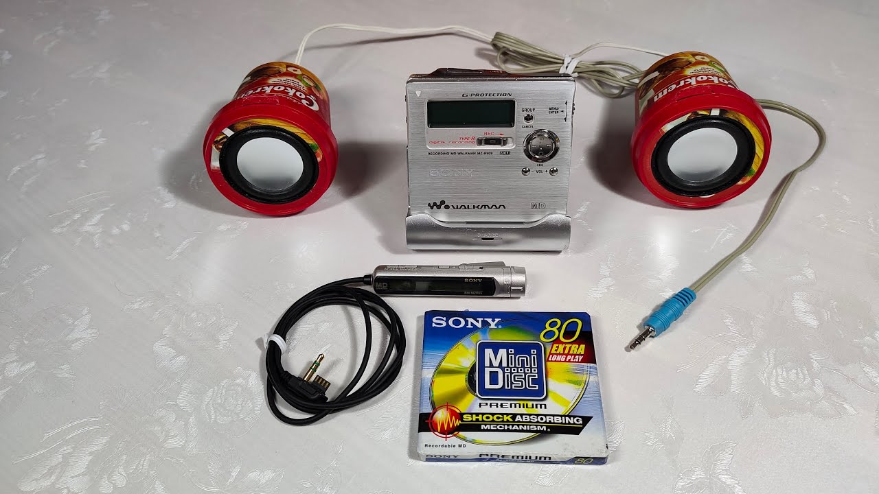 SONY MZ-R909 Portable Minidisc Recorder - YouTube