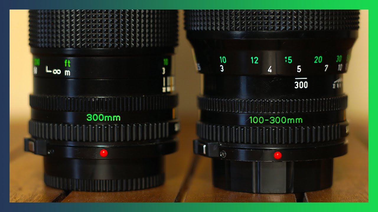 Canon FD 300mm f5.6 VS 100-300mm f5.6 - vintage lens comparison