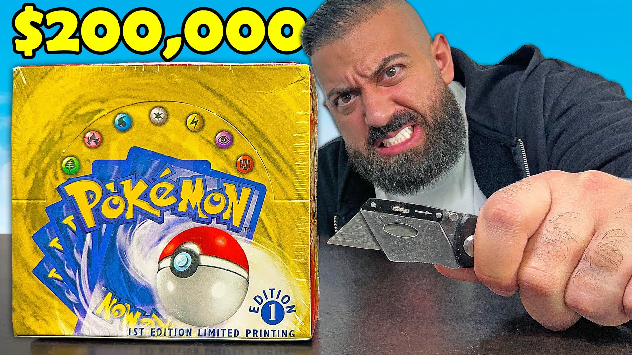 Opening The $200,000 1st Edition Pokemon Box (Rarest In The World