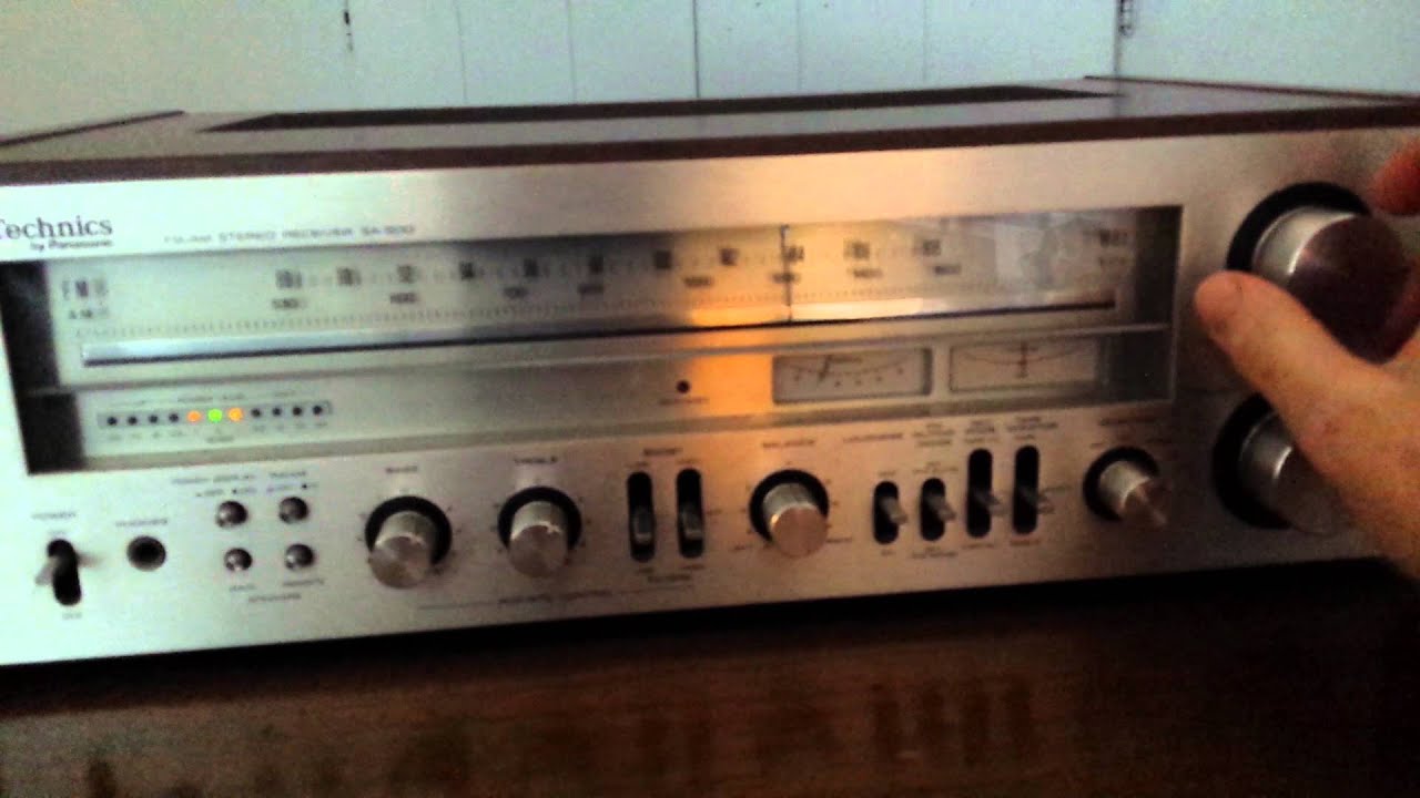 Technics SA-500 receiver - FM tuner section demo - YouTube