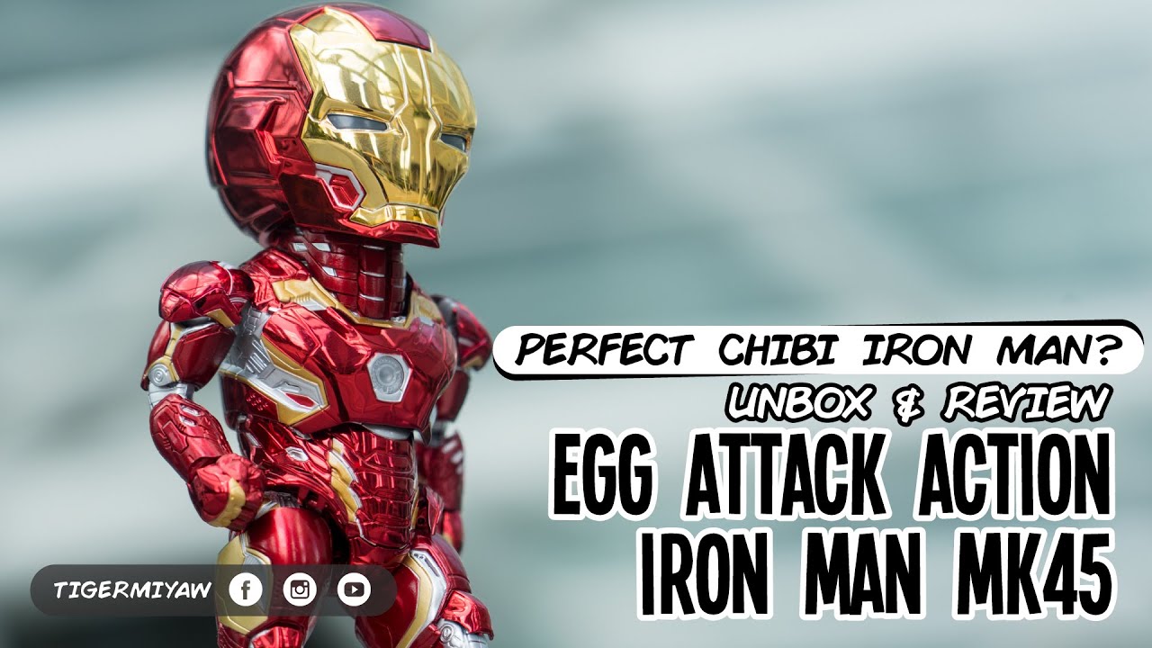 Egg Attack Action Iron Man MK45 - Unbox & Review #ironman