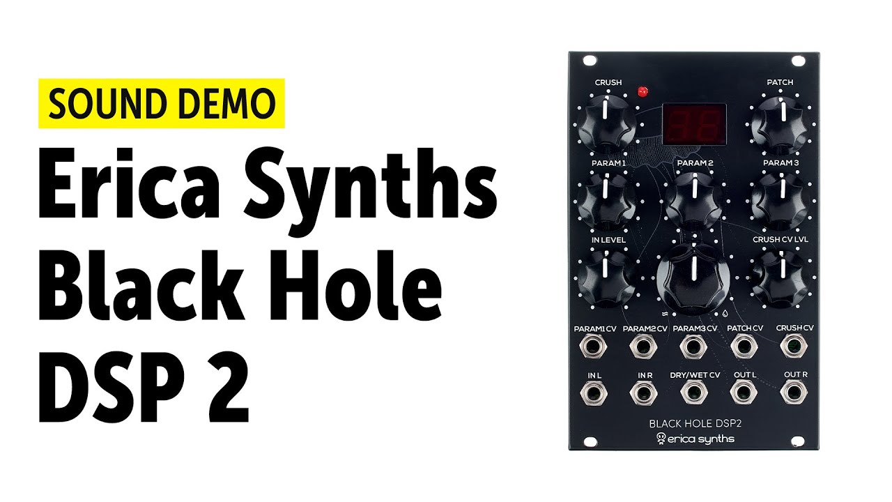 Erica Synths Black Hole DSP 2 Sound Demo (no talking) - YouTube