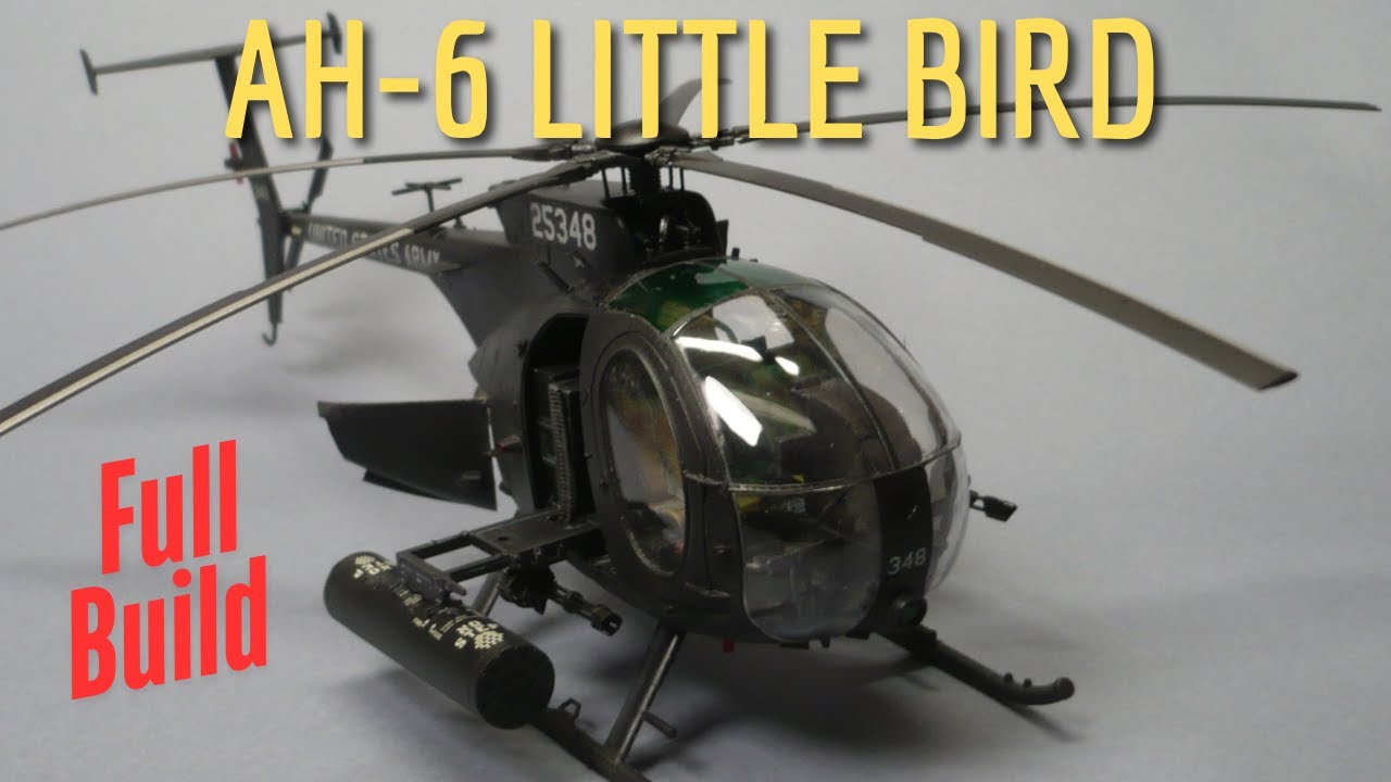 AH 6J Little Bird - 1/35 - Kitty Hawk - Full build - YouTube