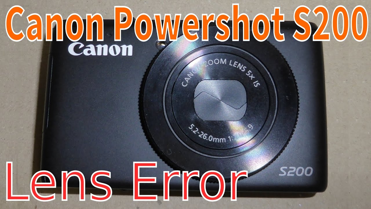 Powershot S200(lens error) Canon disassemble[Part1] - YouTube