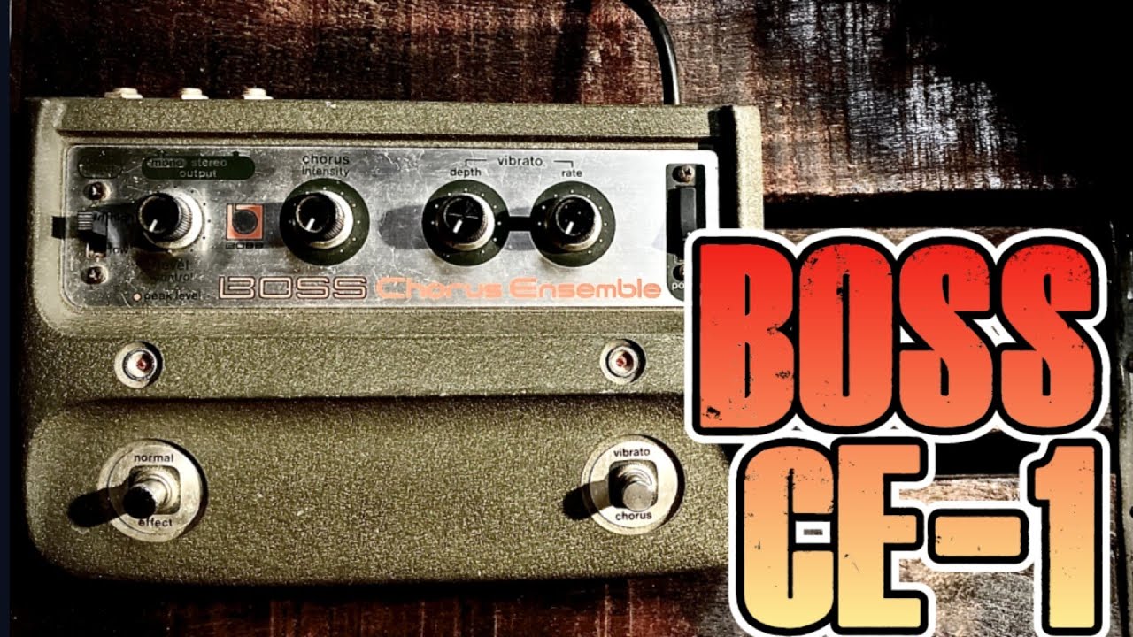 再掲】名機!!揺れものシリーズ！ついに大物登場！BOSS CE-1！名機には