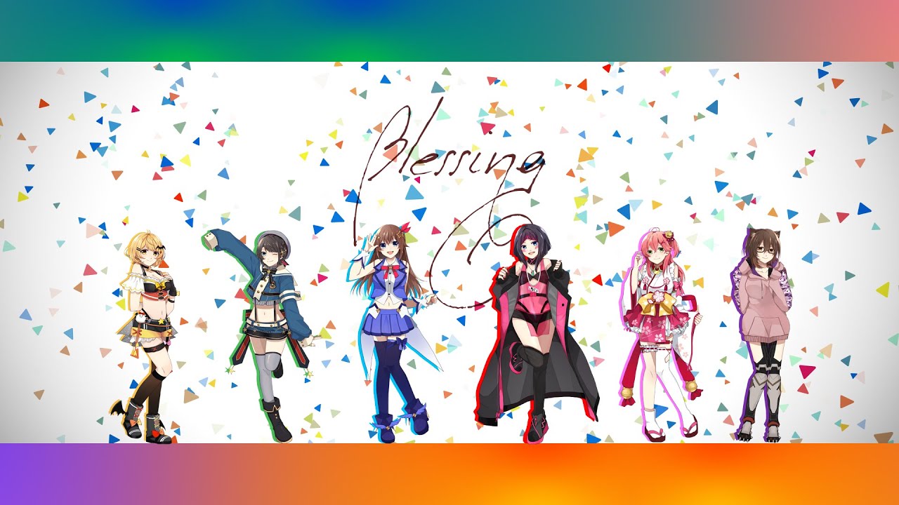 ときのそら/さくらみこ/夜空メル】blessing コラボ歌ってみた【ロボ子