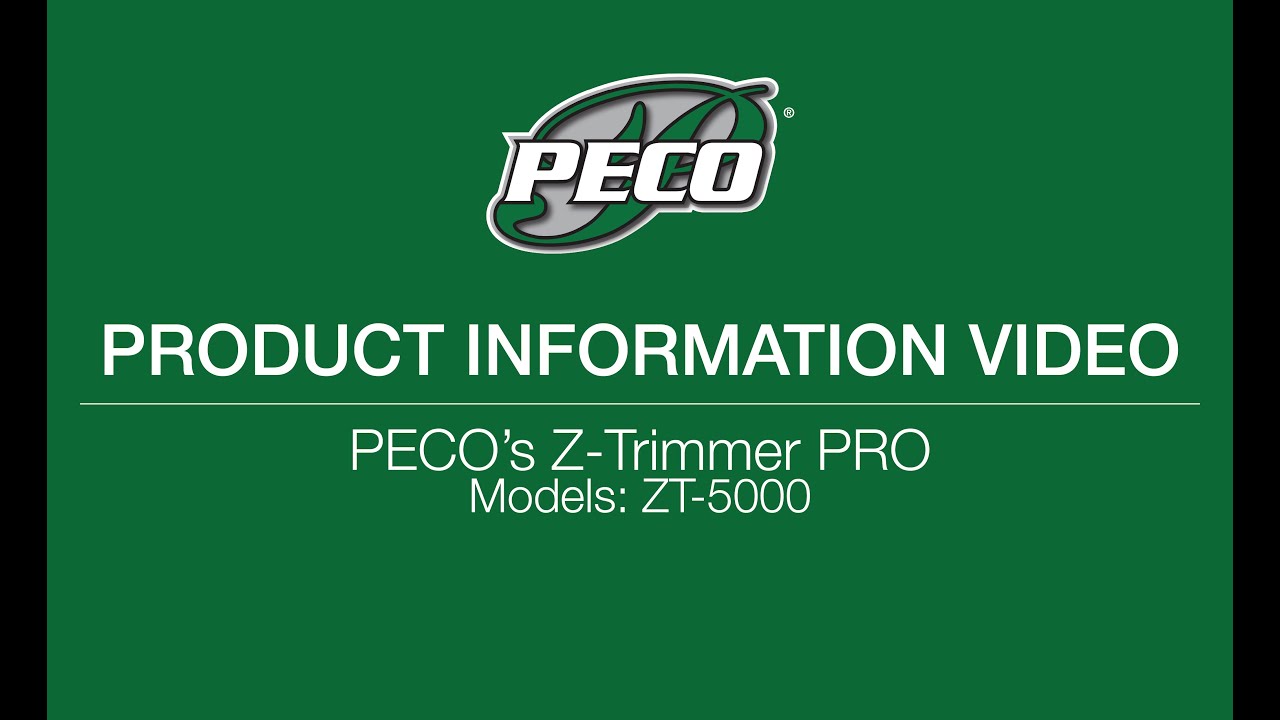 PECO's Z-Trimmer Pro Product Information - YouTube