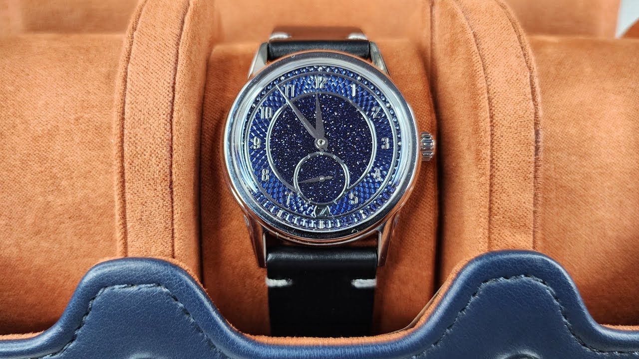 Zelos Nova v2 37mm Aventurine (Swiss ETA 7001 Hand Wound Movement