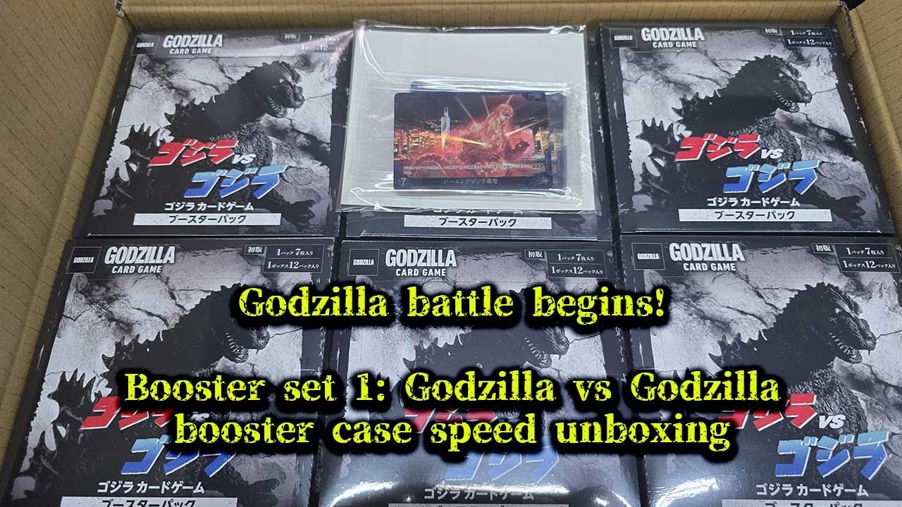 Godzilla TCG] Booster set 1 Godzilla vs Godzilla unboxing - YouTube