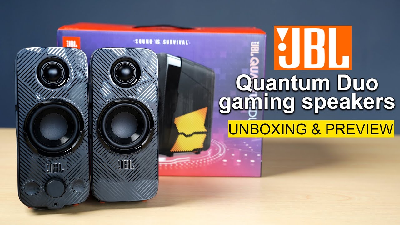 JBL Quantum Duo Gaming Speaker Unboxing & Preview || OlizStore