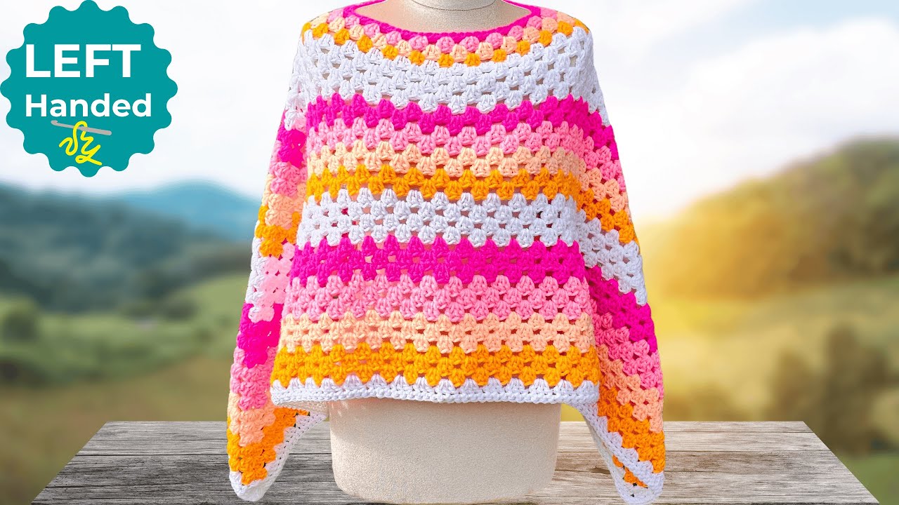 Easy Granny Stitch Poncho Tutorial for Absolute Beginners!