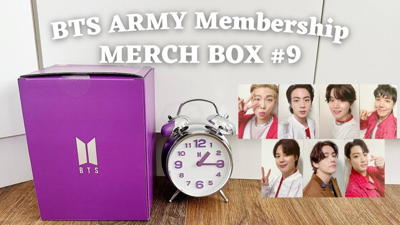 BTS MERCH BOX #9 | ARMY Membership Merch Pack | UNBOXING ASMR