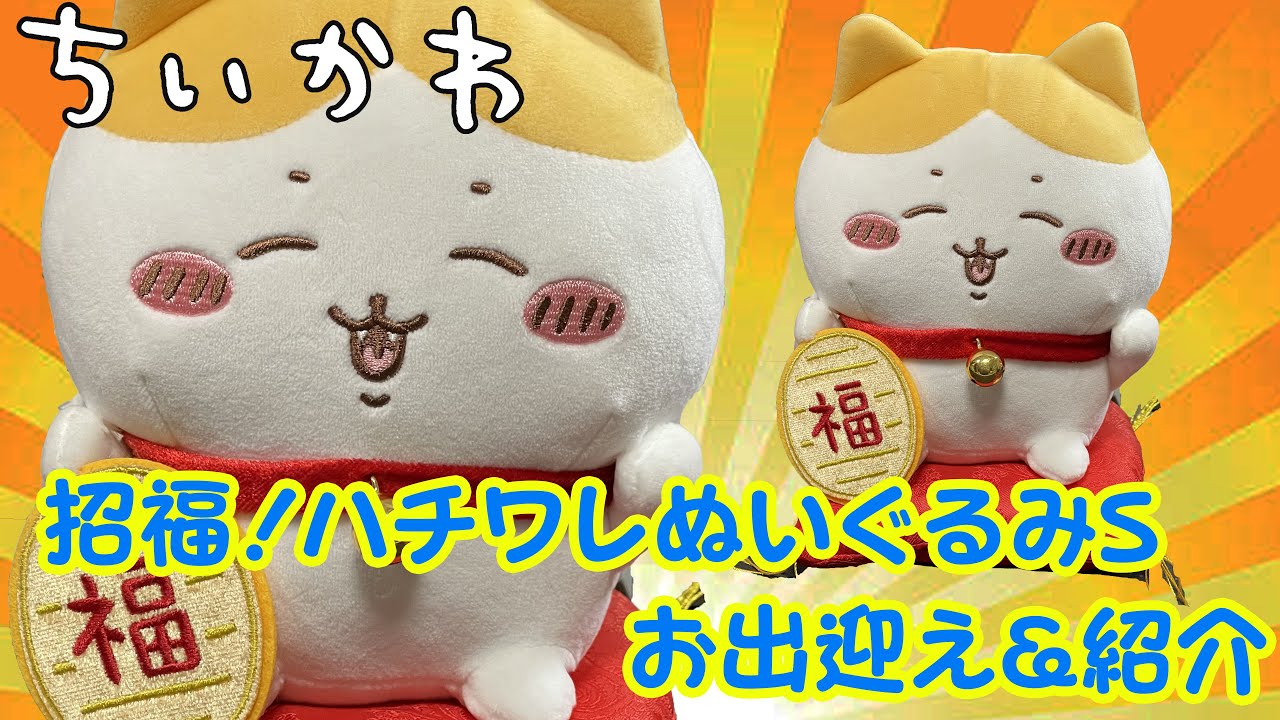 ちいかわ＞招福！ハチワレぬいぐるみSの紹介♪ - YouTube