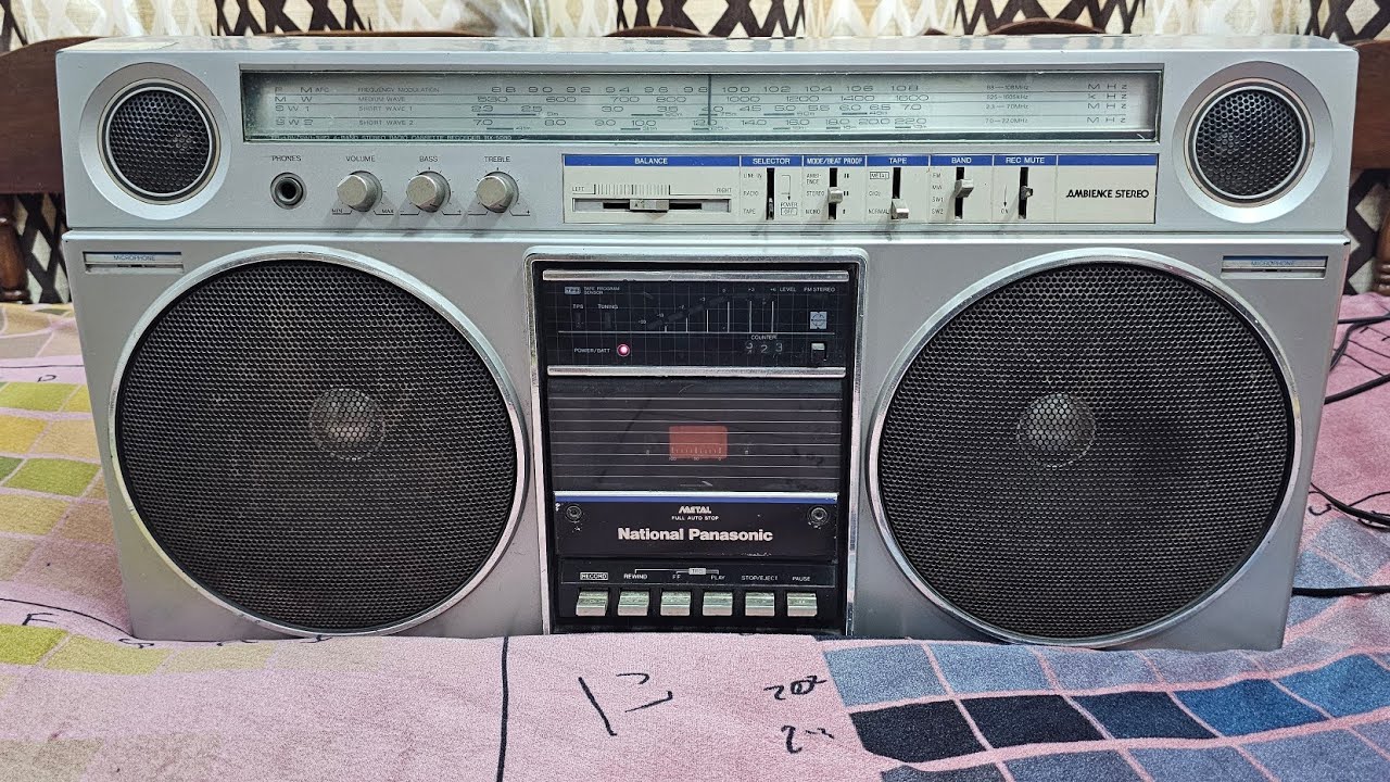 National panasonic# 4-band radio #cassette recorder RX-5080 # +