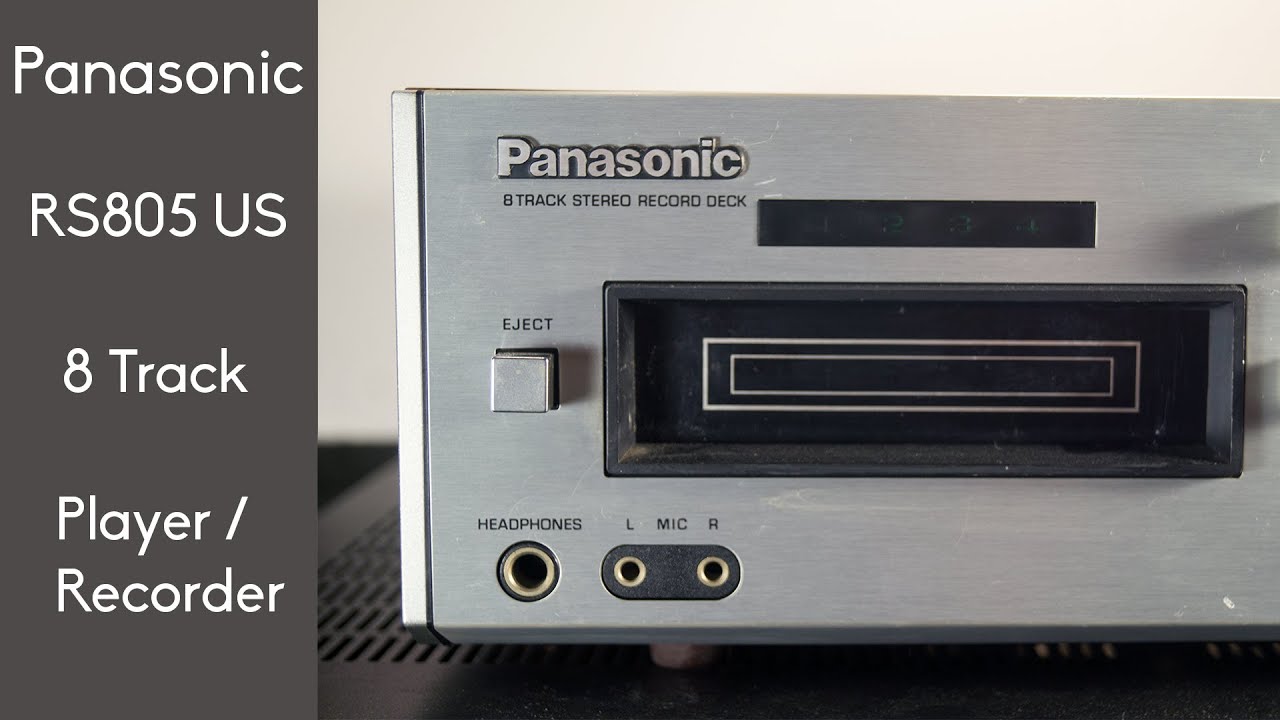 Panasonic RS-805 US Track Cassette Tape Player & Recorder - YouTube