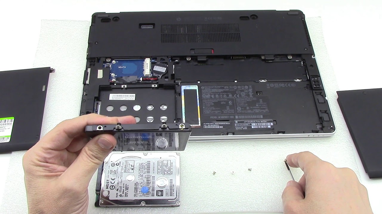 How to install SSD on HP EliteBook Folio 9470m - YouTube