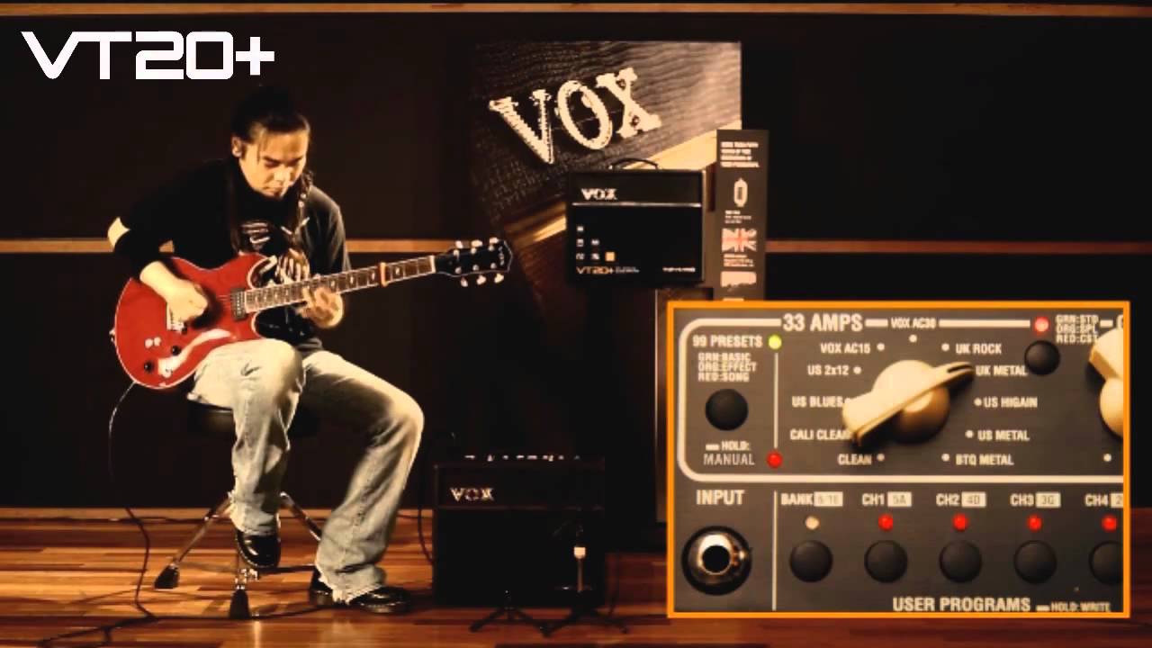VOX Valvetronix VT20+ Sound Check!! - YouTube