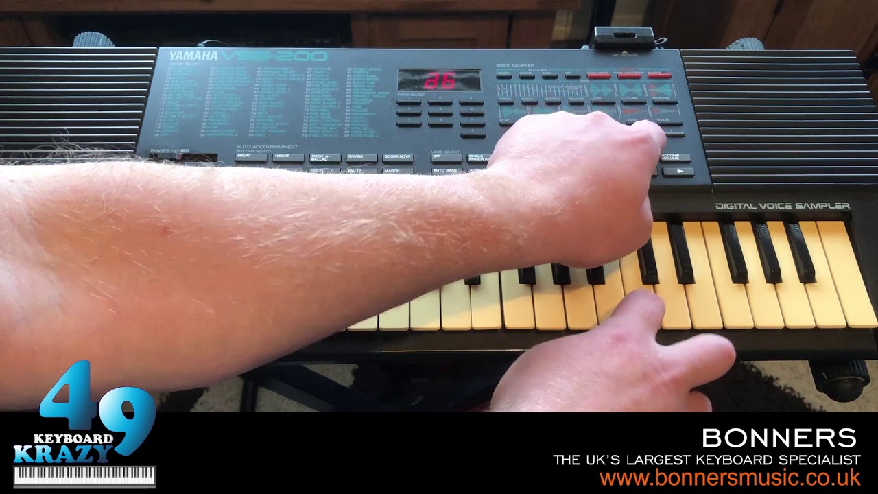 Yamaha VSS-200 Keyboard - Tutorial - YouTube