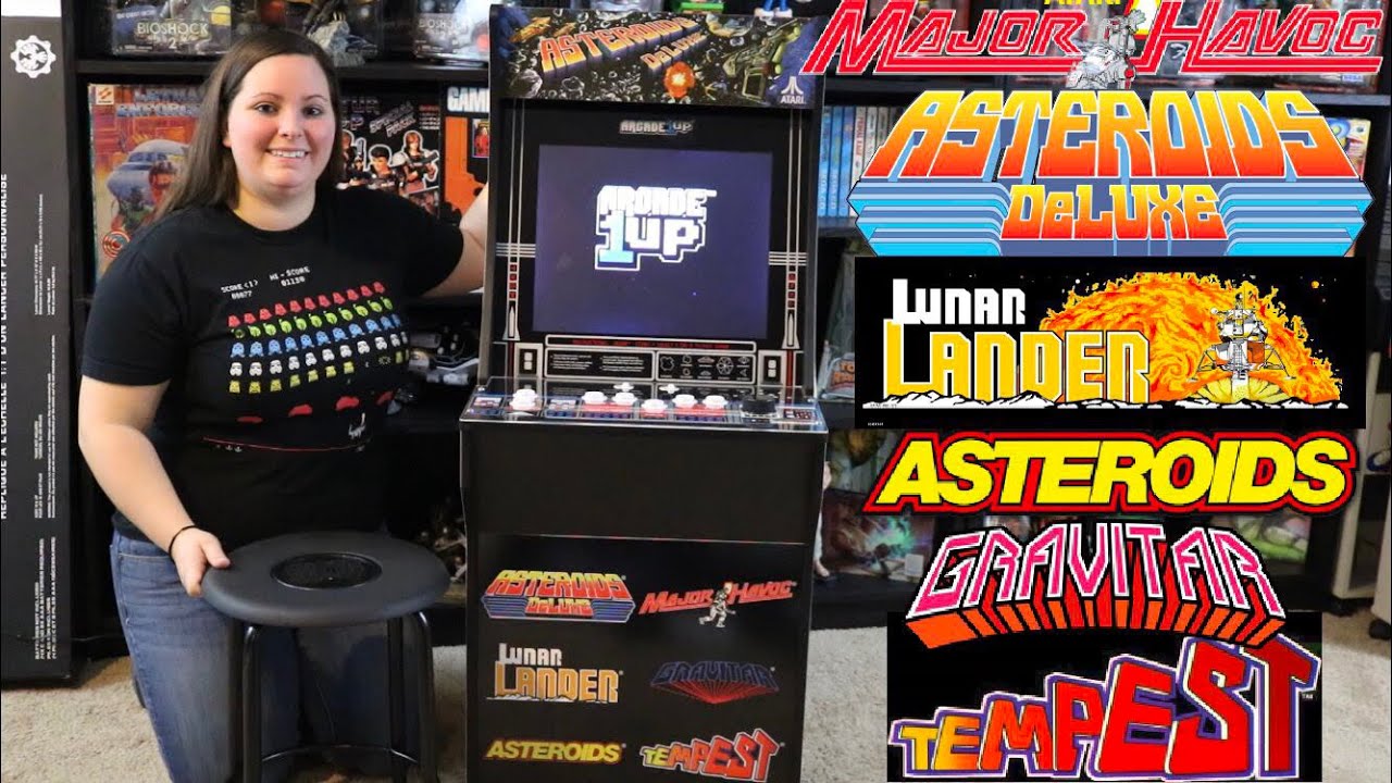 Arcade1Up Asteroids Deluxe Atari 6 in 1 Arcade Machine! - YouTube