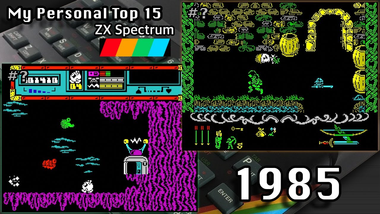 My Personal Top 15 ZX Spectrum Games From 1985 - YouTube