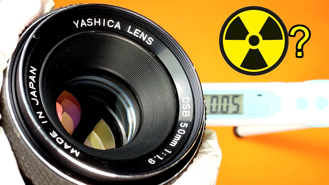 Testing lenses for Gamma radiation : Yashica DSB 50mm F1.9 lens