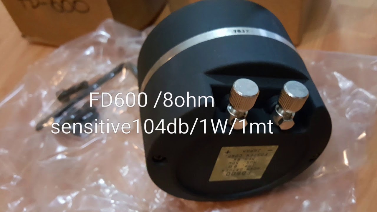 VINTAGE FOSTEX FD600 NOS / over 30th years old - YouTube
