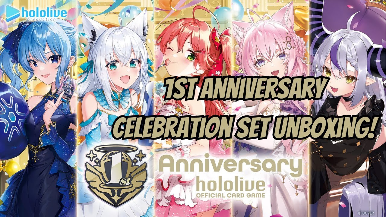 1st Anniversary Celebration set unboxing! Hololive Official Card