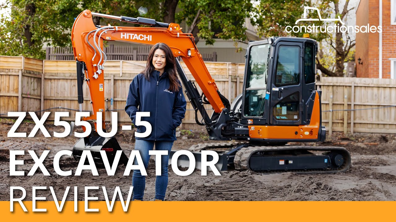 Hitachi ZX55U-5 mini excavator review | Small in size, big in