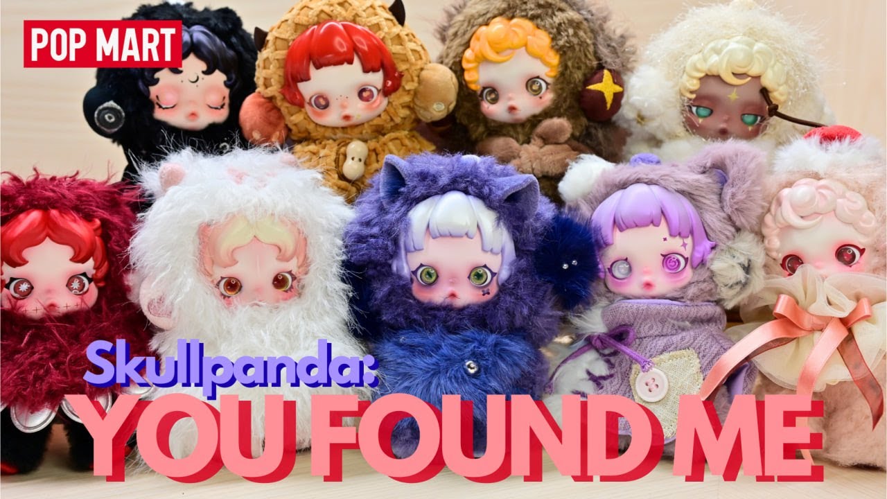 POP MART】SKULLPANDA: YOU FOUND ME PLUSH PENDANT BLIND BOX (FULL