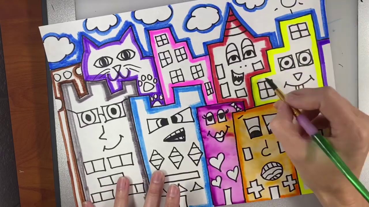 How to add color to your James Rizzi city - YouTube