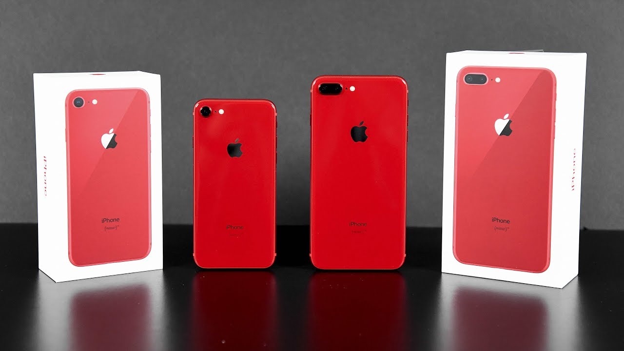 Apple iPhone 8 & 8 Plus (RED): Unboxing & Review - YouTube