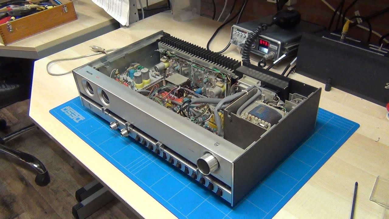 Philips 22RH521 amplifier service - YouTube