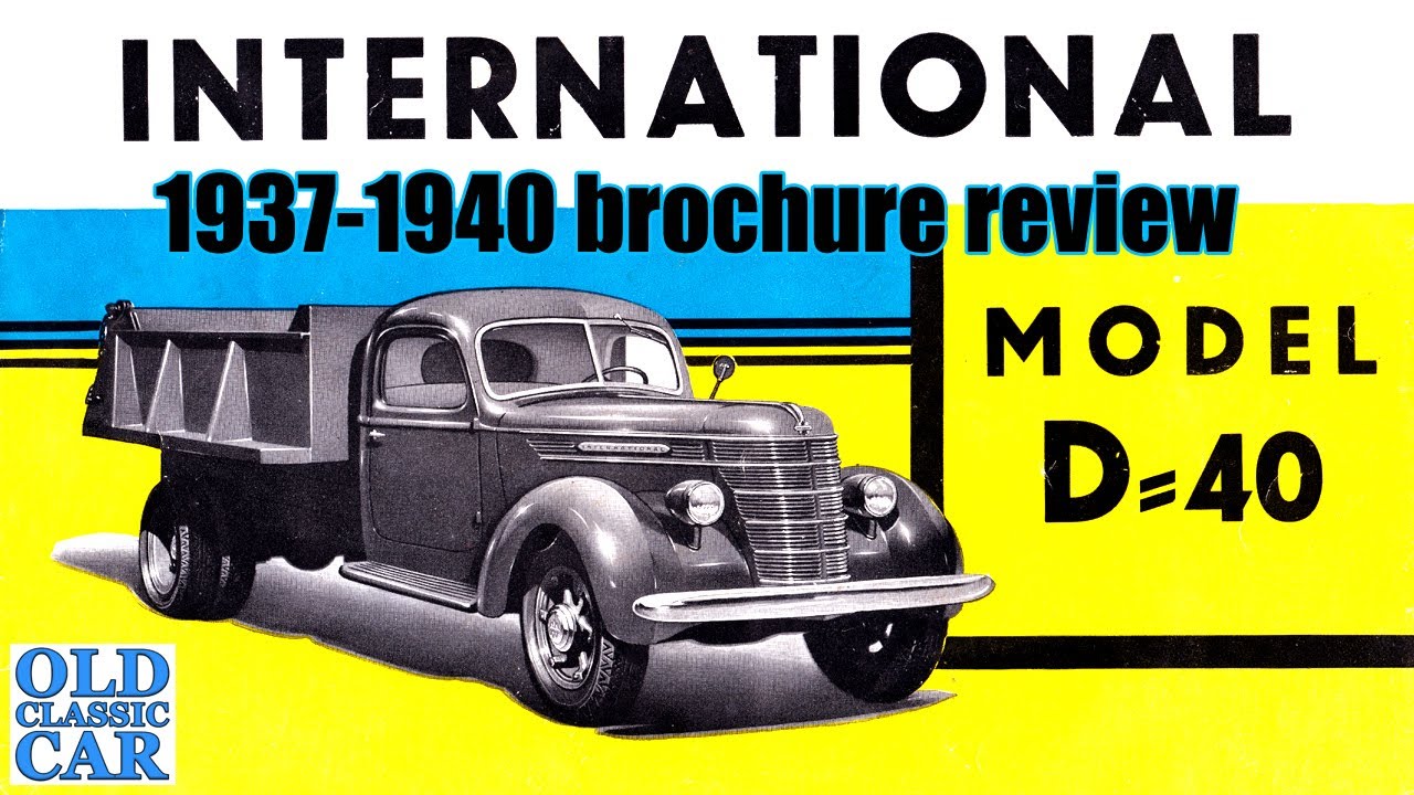 1937 - 1940 International D-Series (D-40 D40) truck brochure