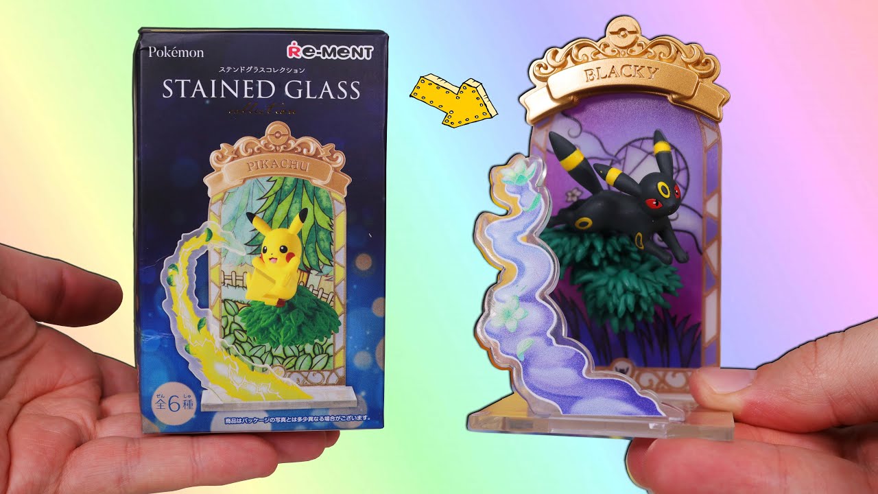 Opening 10 Pokemon Stained Glass Collection Mystery Minis! - YouTube