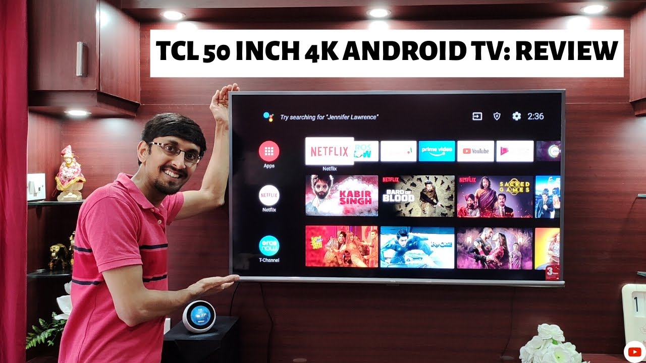 TCL 50 Inch 4K HDR LED Android Smart TV | Unboxing, Setup