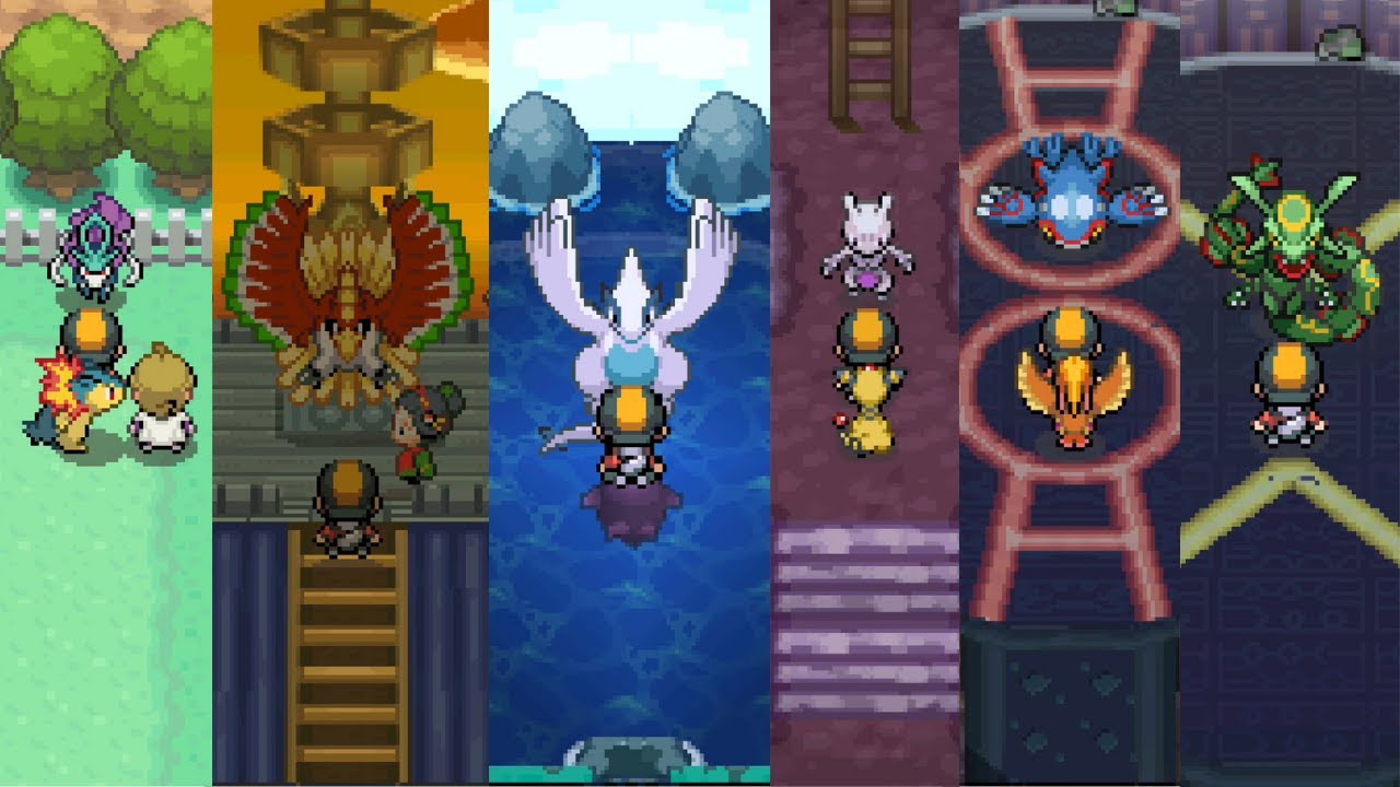 HGSS】全伝説ポケモン登場シーン【ハートゴールド/ソウルシルバー