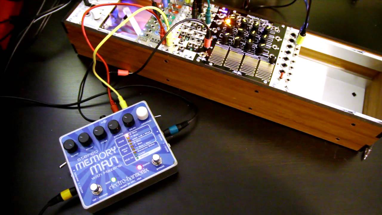 modified EHX Stereo Memory Man w/ Hazarai - YouTube