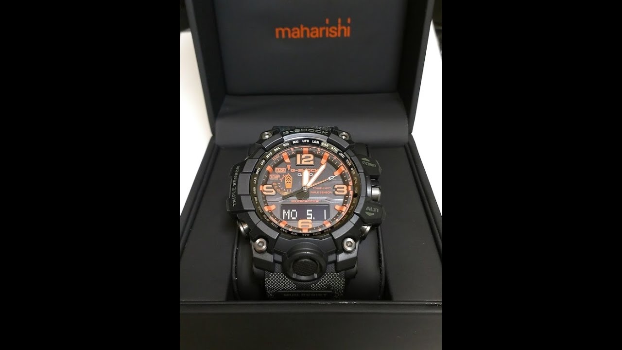 Mudmaster G-Shock Maharishi GWG-1000MH-1AJR Unboxing - YouTube