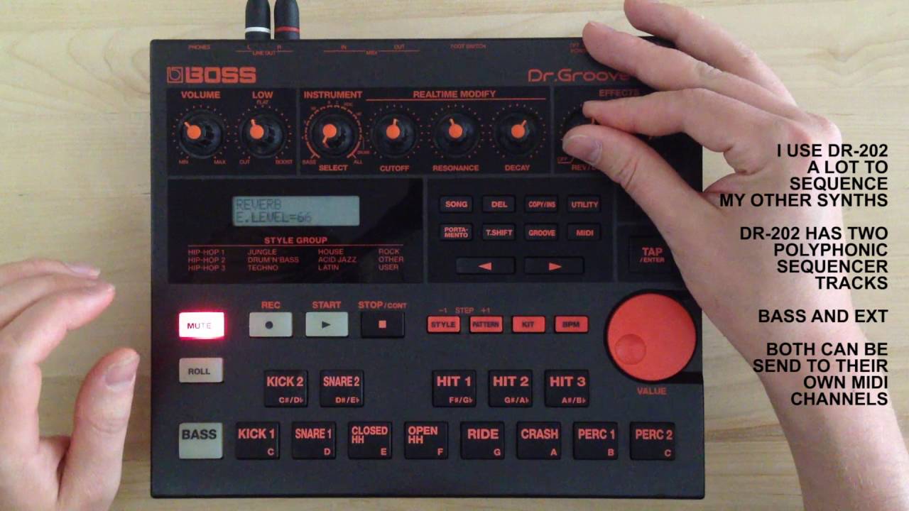 Boss DR-202 Dr.Groove - YouTube