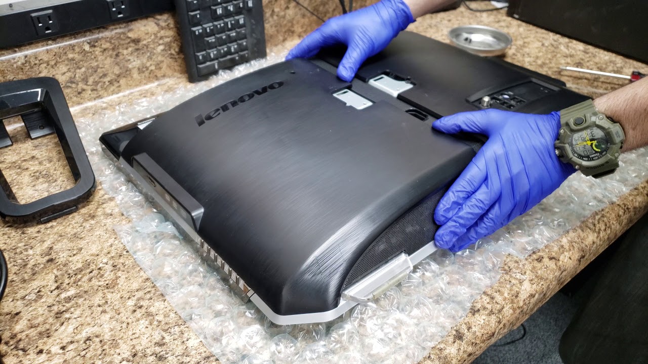 How to remove hard drive on Lenovo IdeaCentre B320. 4K UHD - YouTube