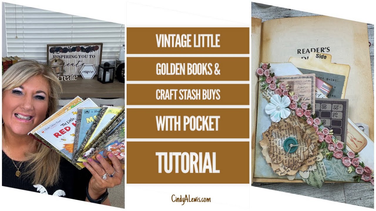 Vintage Little Golden Books & Craft Stash Buys With Pocket