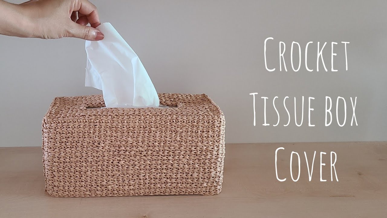 crochet かぎ針編み ティッシュボックスカバーの編み方【2】側面の