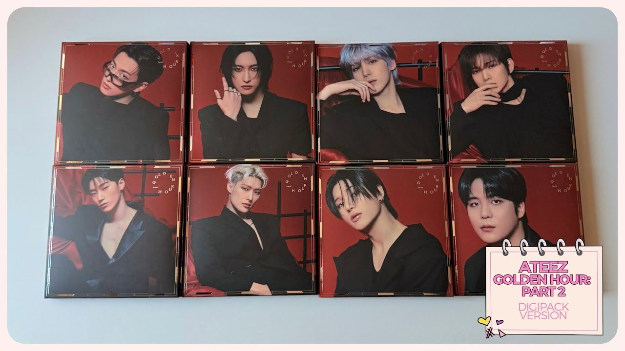 ATEEZ - Golden Hour: Part 2 (Digipack Version OT8) | unboxing