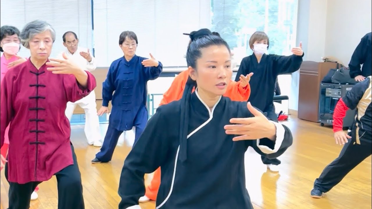 24式简化太极拳教学片断#kungfu 黄冬梅太極拳教室 興味のある方はぜひ